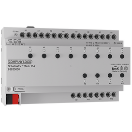 KNX Switching actuator 12gang 10A 