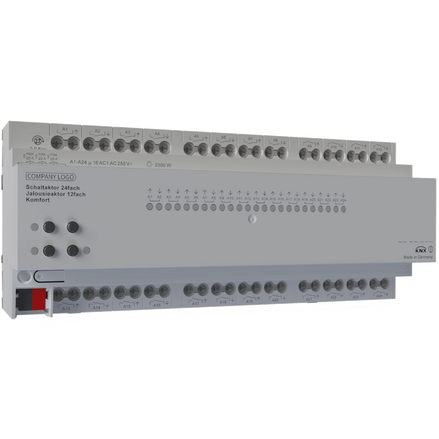 KNX Switching/Blind actuator 24/12gang