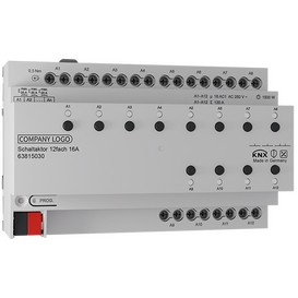 KNX Switching actuator 12gang 16A 